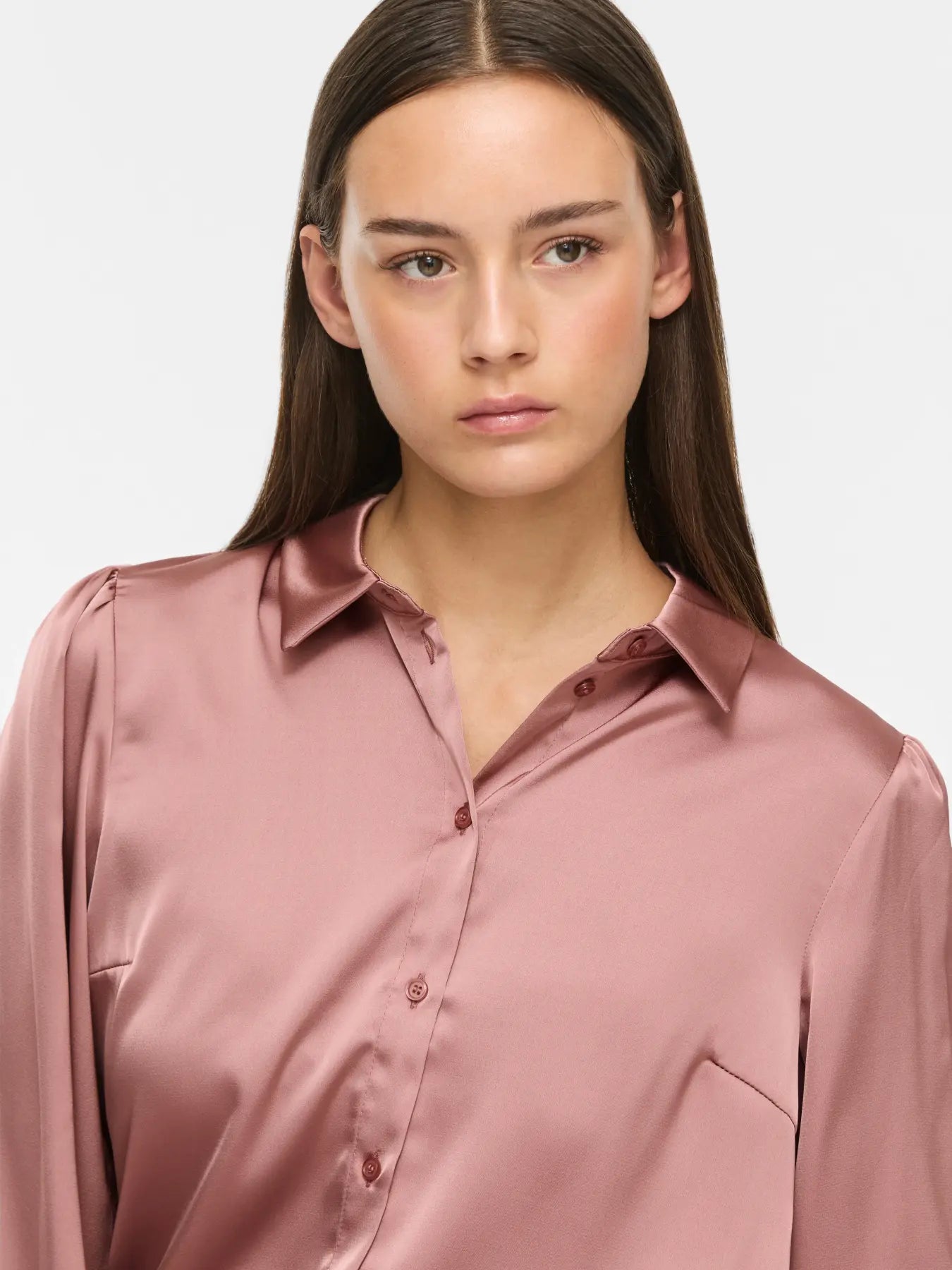 VIENNA RAVENNA L/S BALLOON SHIRT NOSTALGIA ROSE