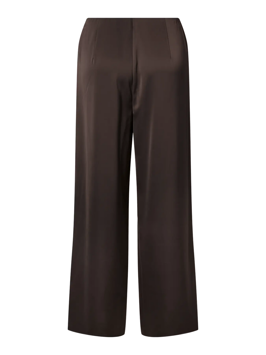 YASPELLA HW WIDE PANTS CHOCOLATE BROWN