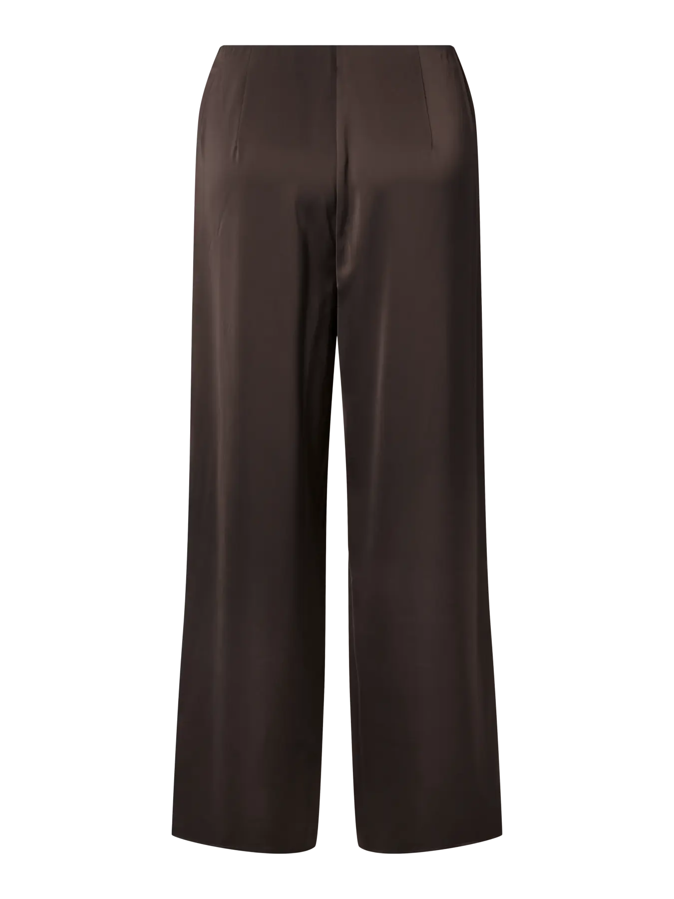YASPELLA HW WIDE PANTS CHOCOLATE BROWN
