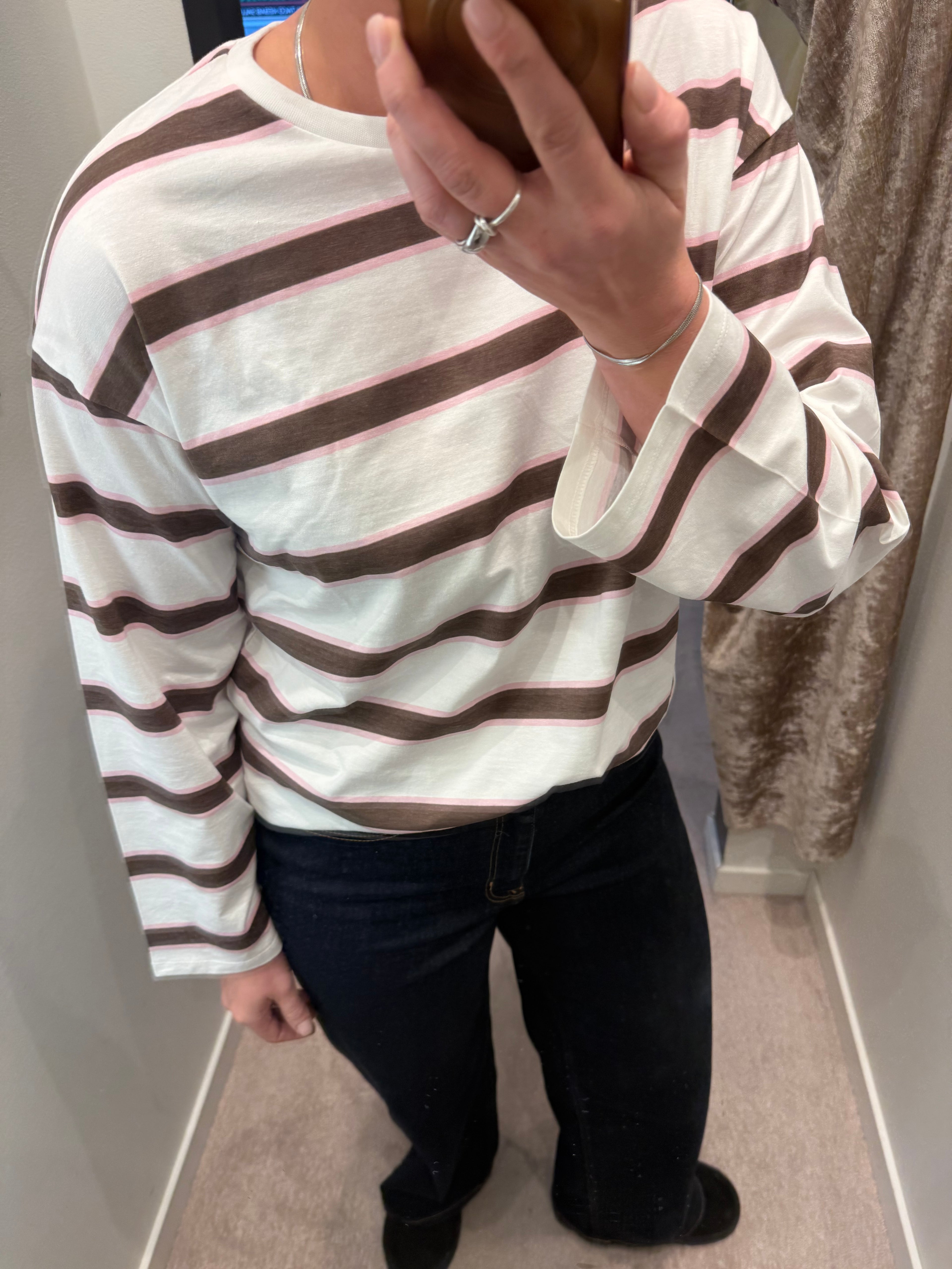 PCMILA LS LOOSE TEE BROWN