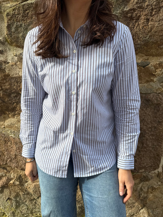 JDYMIO L/S SHIRT BLUE/BROWN