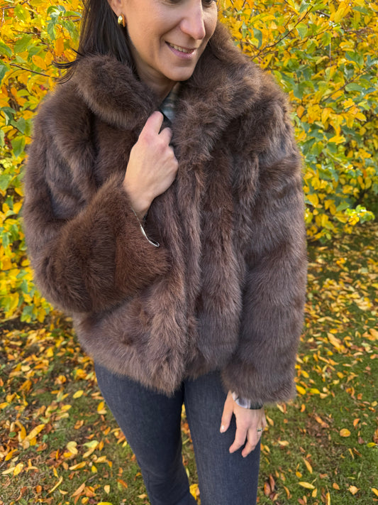 VMMONROE SHORT JACKET CHOCOLATE TORTE