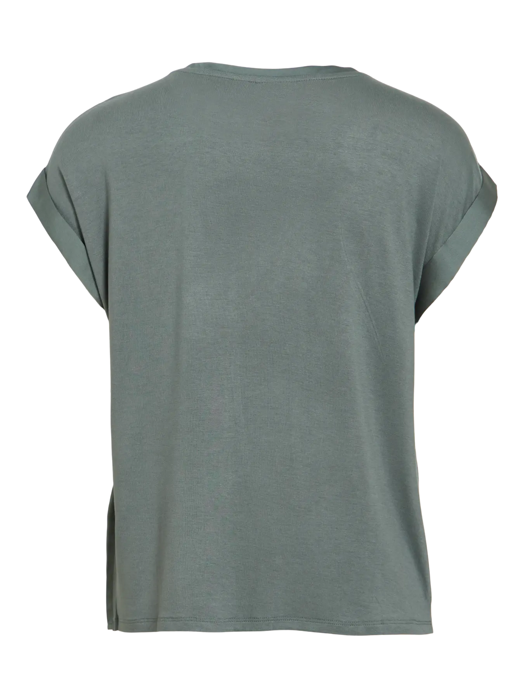 VIELLETTE S/S SATIN TOP BALSAM GREEN