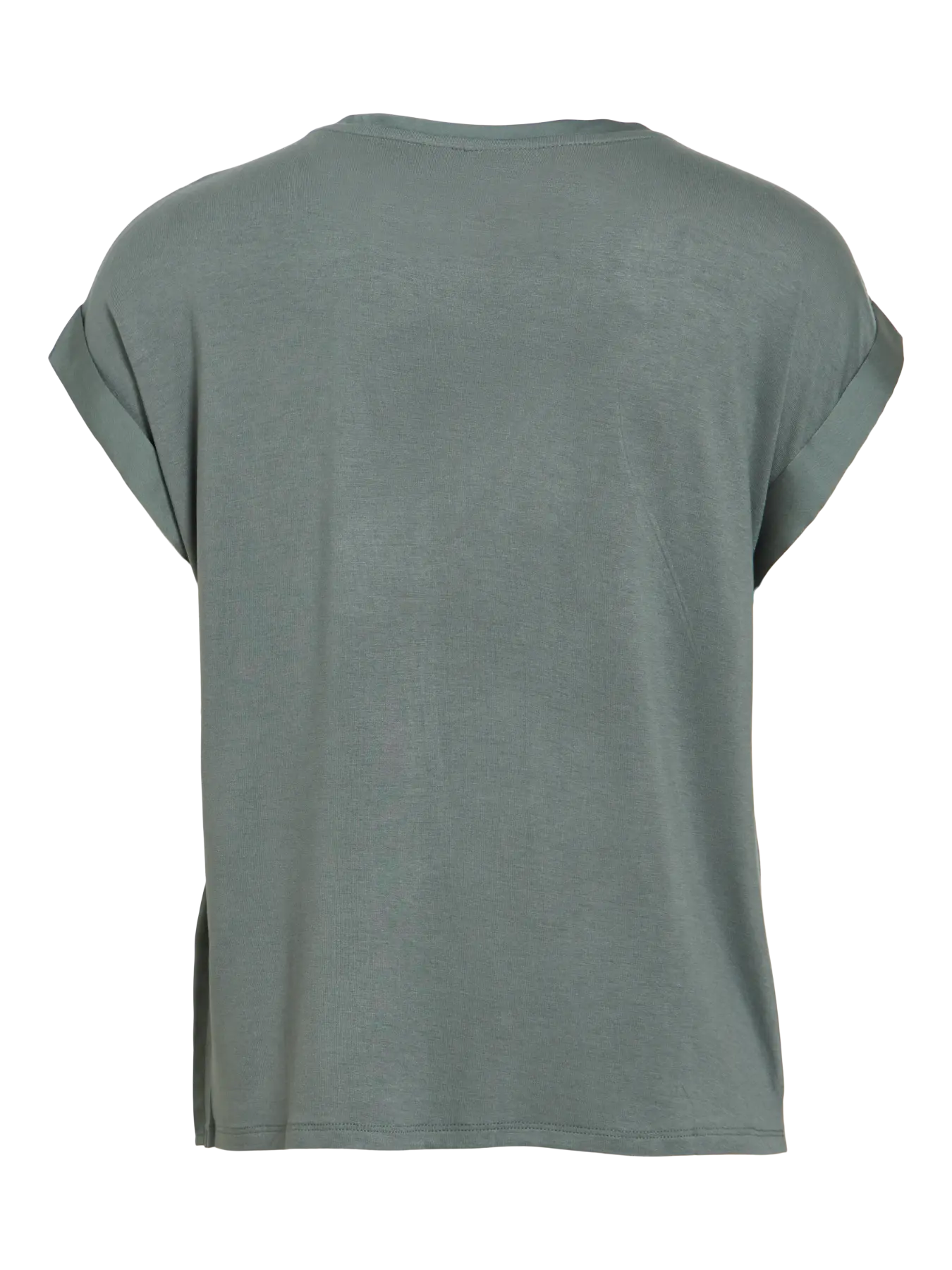 VIELLETTE S/S SATIN TOP BALSAM GREEN