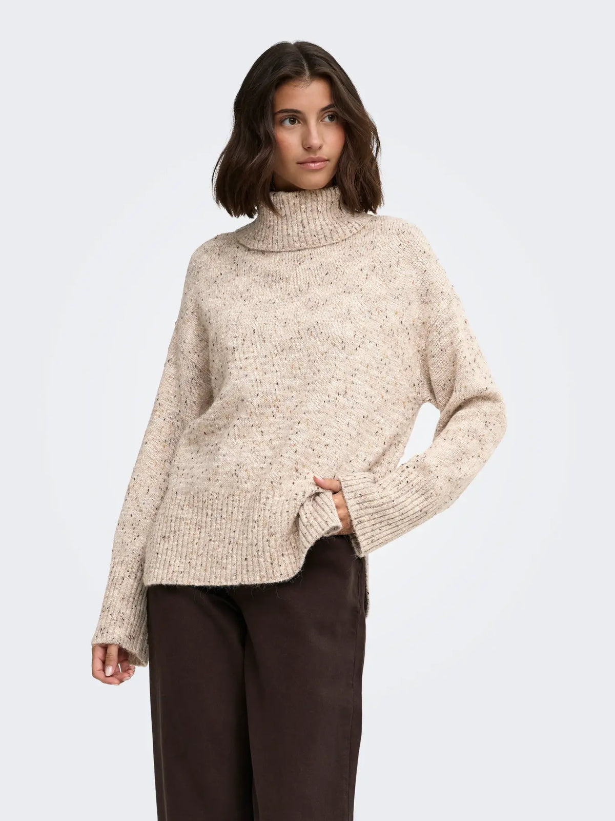 JDYSABINE L/S COWL NECK PULLOVER