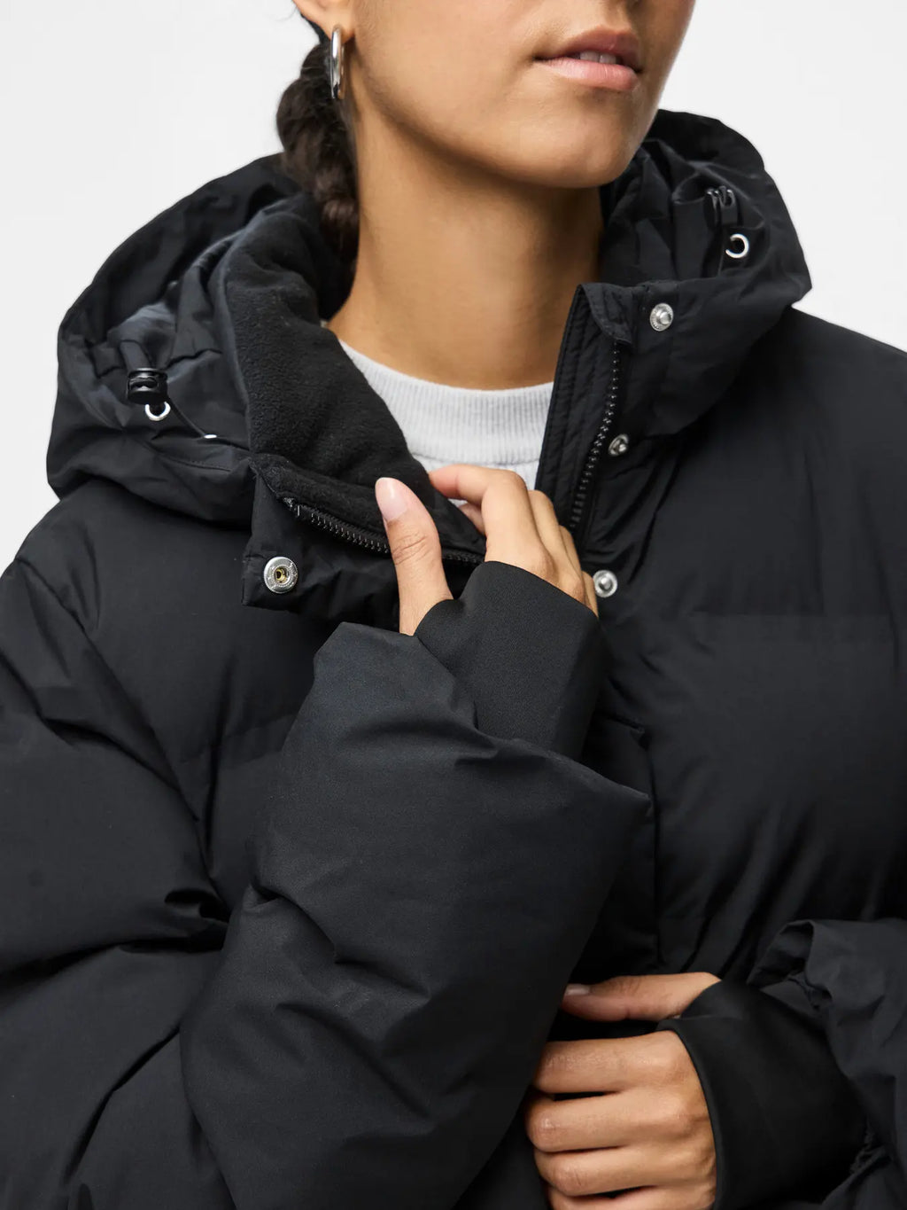 PCNORMA PUFFER JACKET BLACK