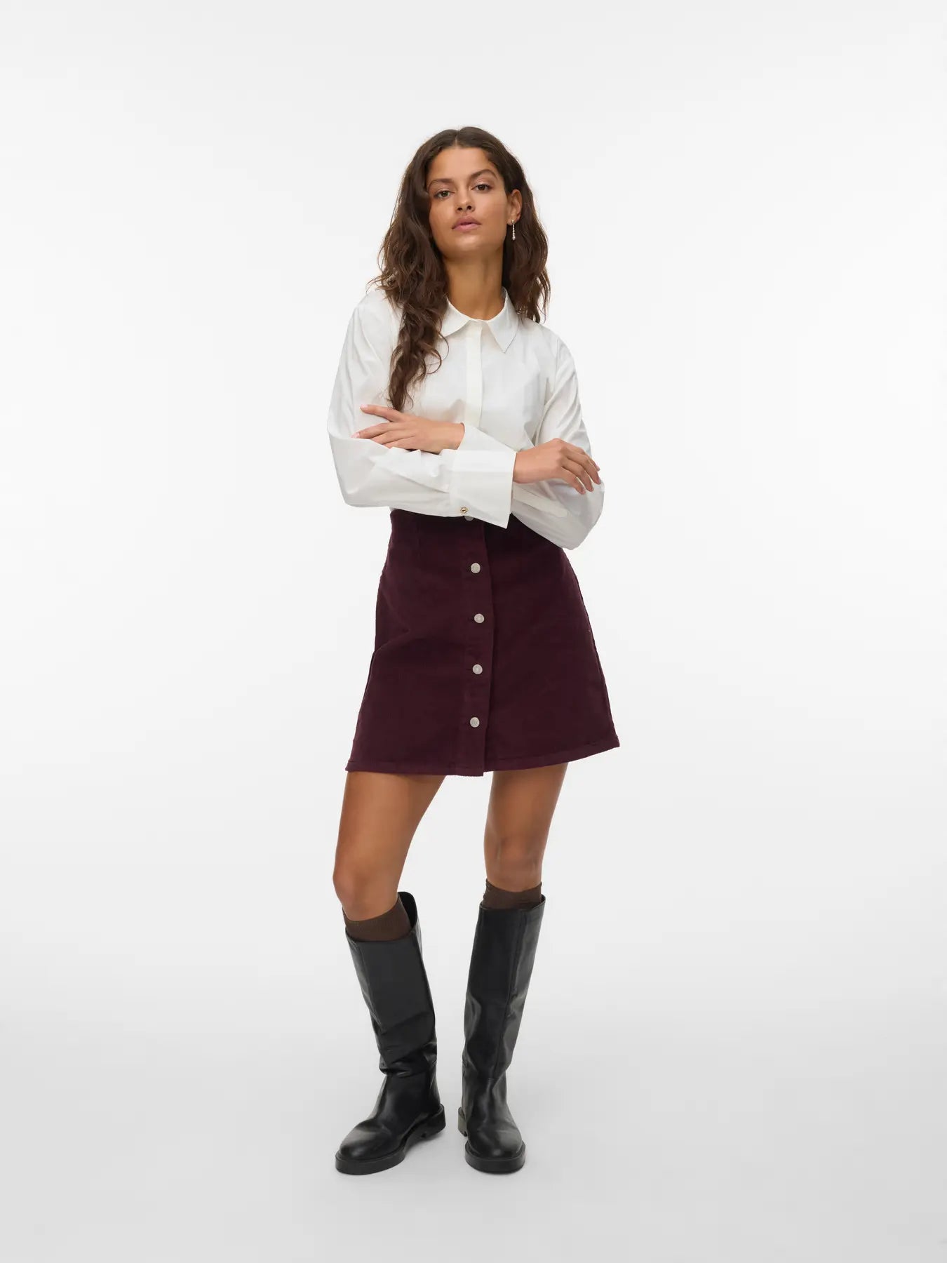 VMETTA SHORT CORD SKIRT- WINETASTING