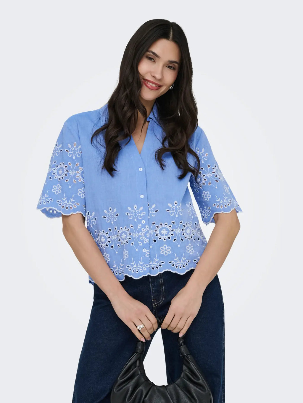 JDYMARINA 2/4 EMBROIDERY SHIRT