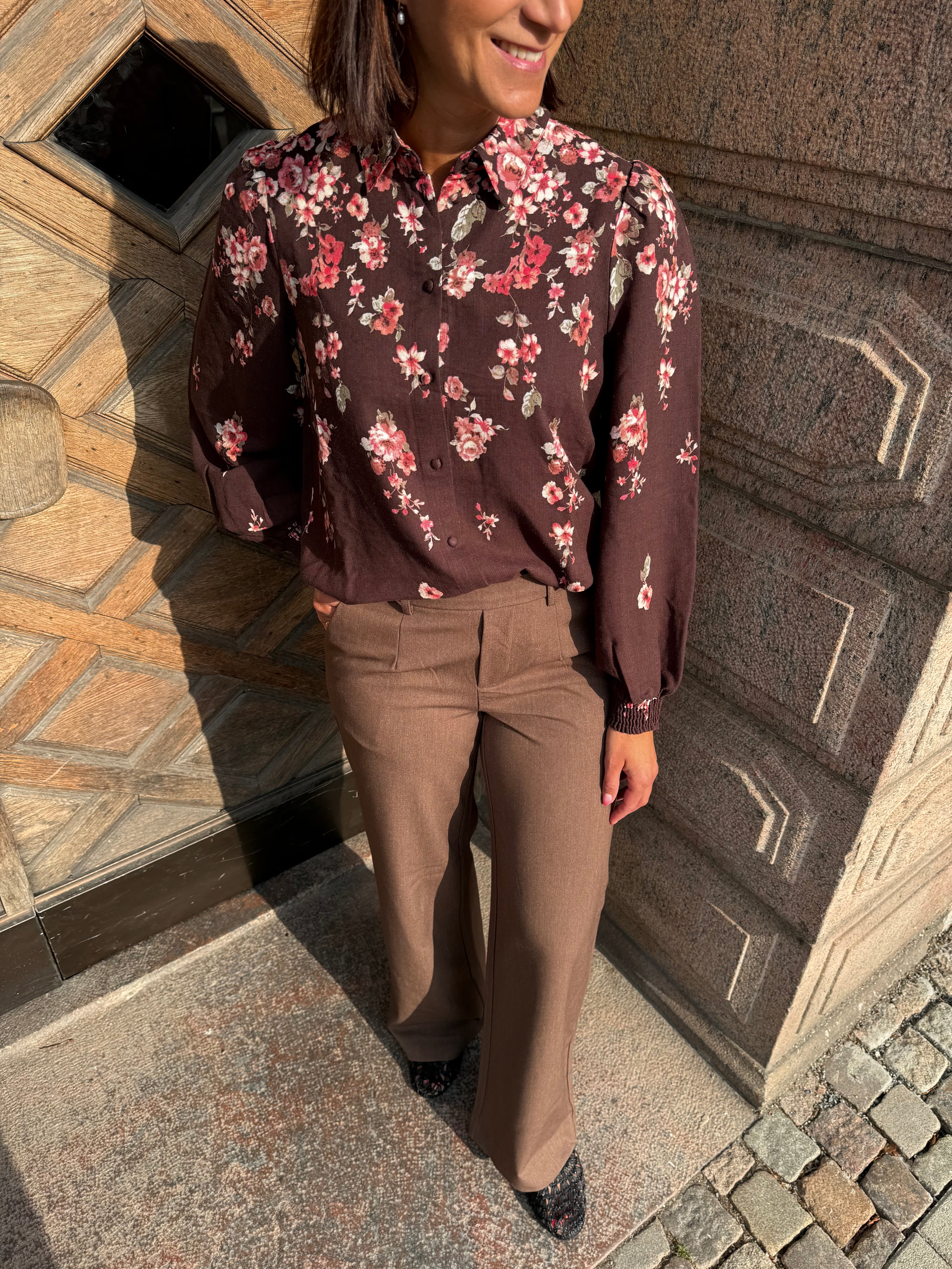 VIELMA L/S SHIRT COFFEE BEAN