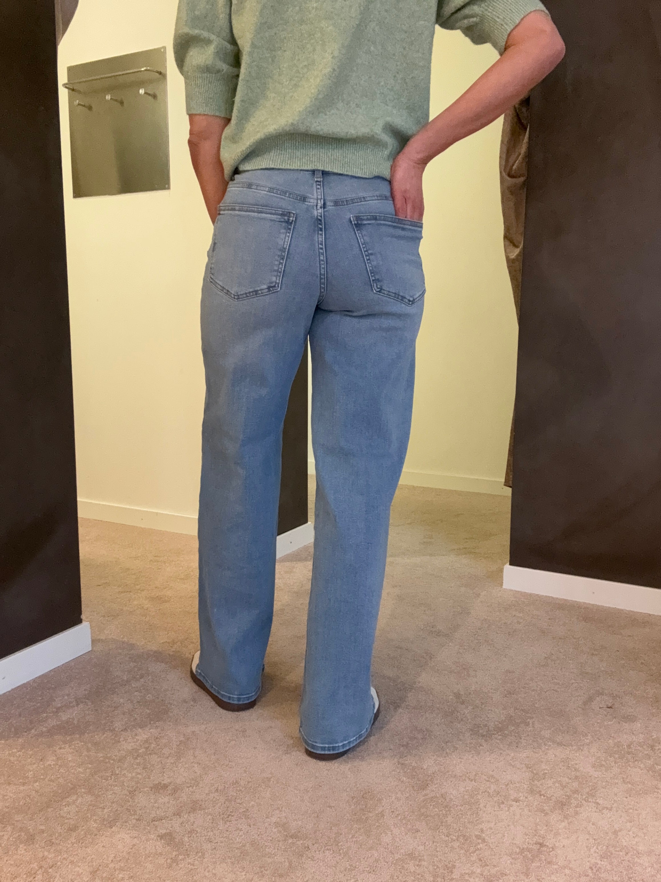 ONLMADISON BLUSH HW WIDE DNM CRO371