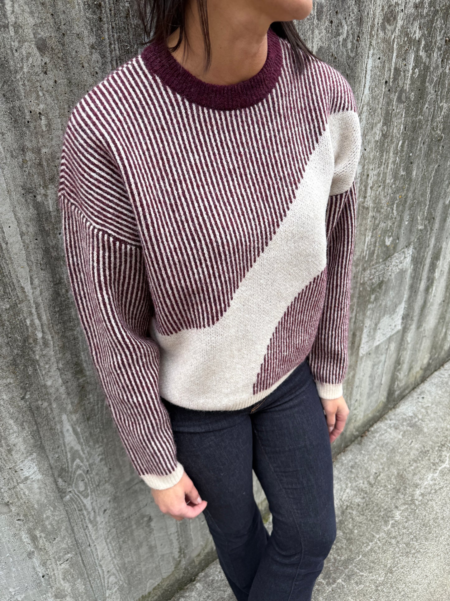 PCLINNA O-NECK LOOSE KNIT