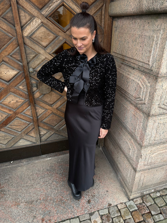 ONLANIKA SEQUINS LS BOW TOP