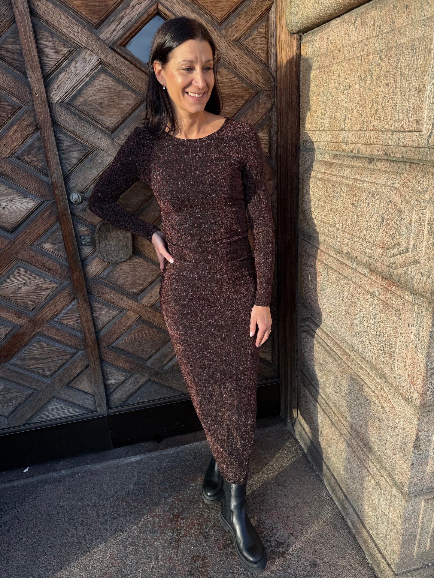 PCMAEVE LS MIDI DRESS