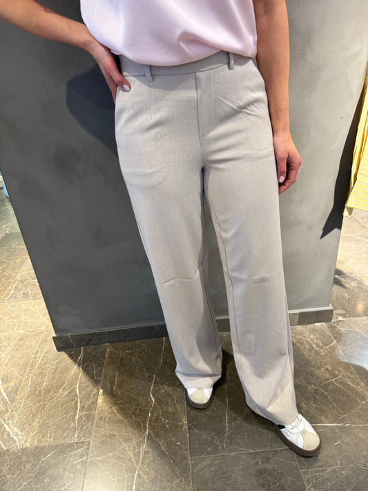 OBJLISA WIDE PANT HUMUS MELANGE