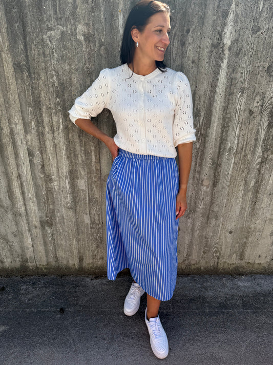 PGRUNA STRIPED MIDI SKIRT