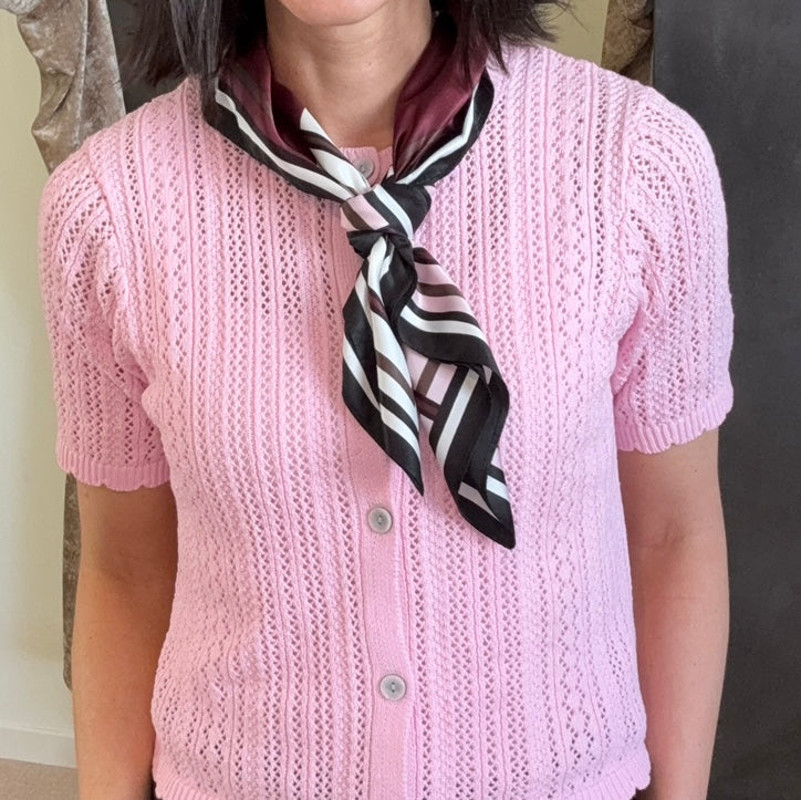 PCAMANDA SQUARE SCARF TAWNY PORT