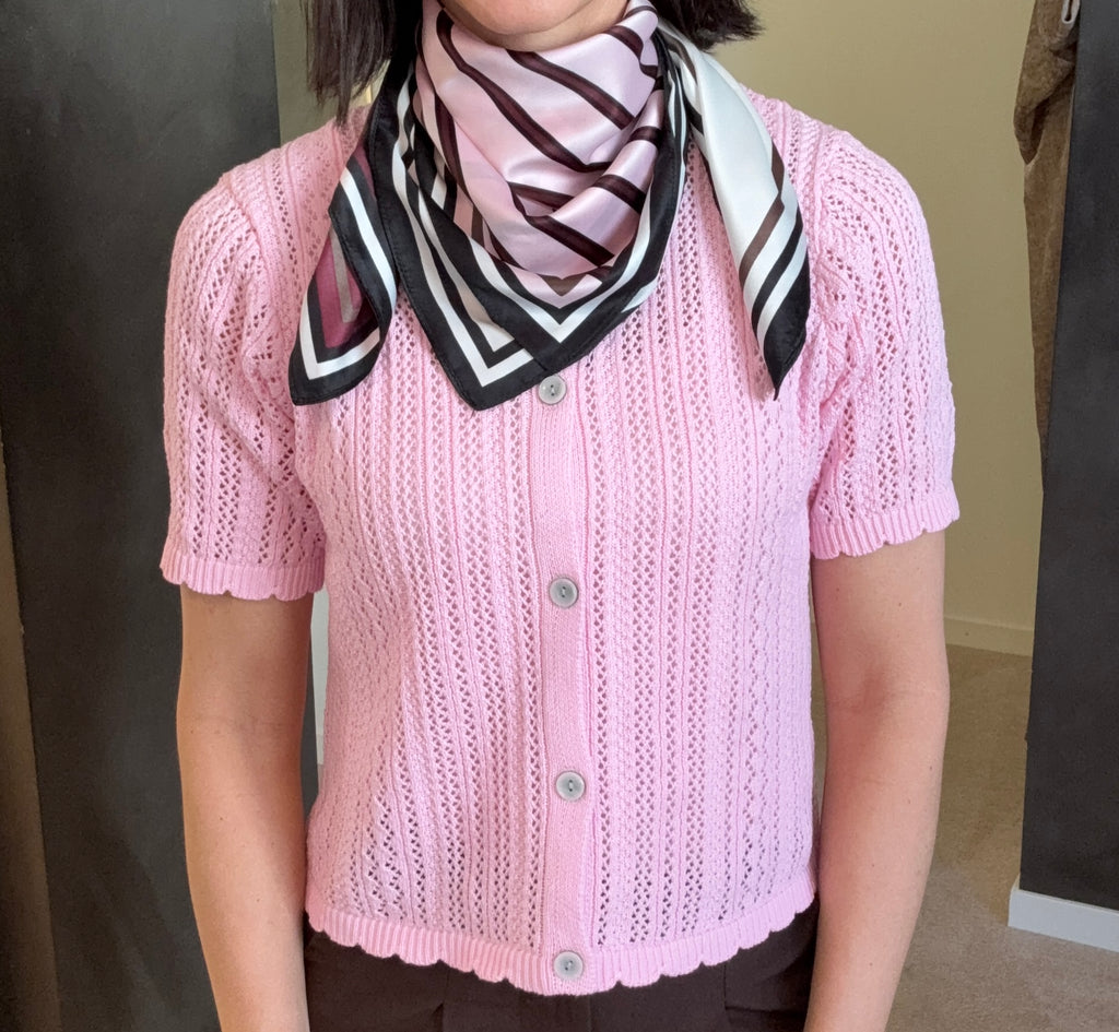 PCAMANDA SQUARE SCARF TAWNY PORT