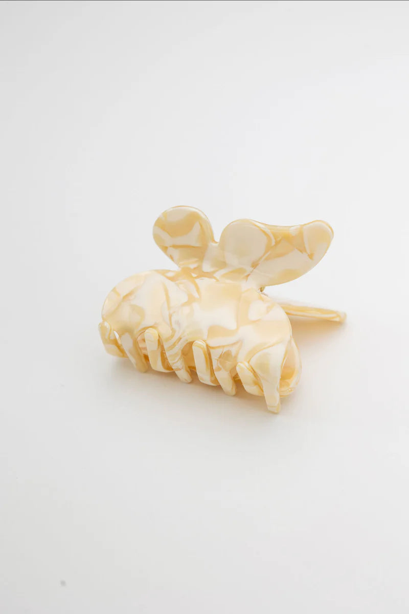 Butterfly Hair Clip Beige