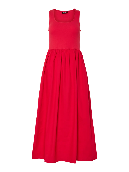PCDULLA SL U-NECK LONG DRESS