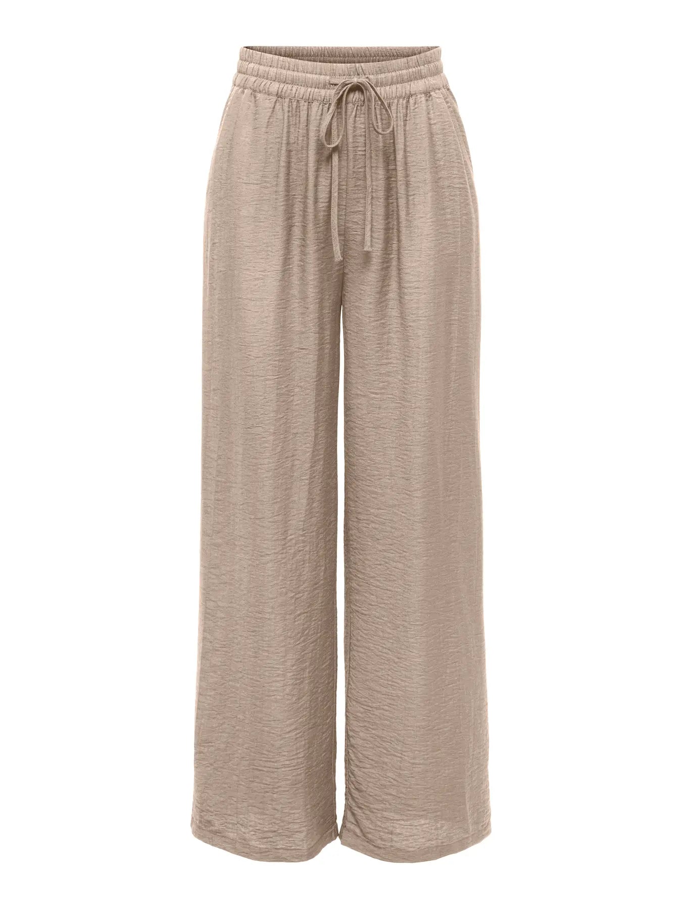 ONLLINO PULL-UP TIE PANT BEIGE