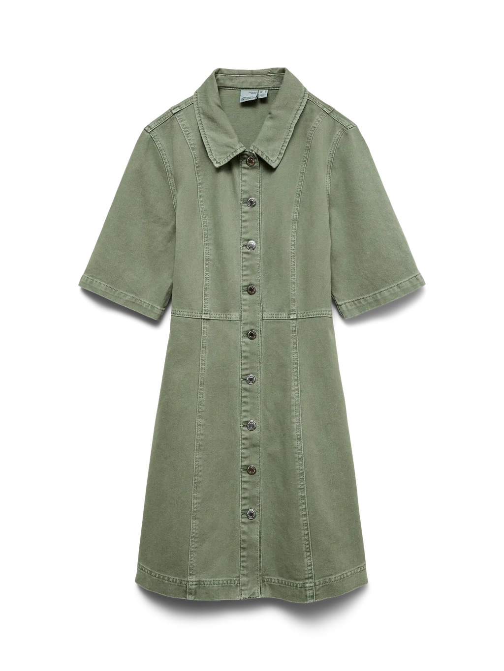 VMDAISY 2/4 SHORT DENIM DRESS LAUREL WREATH