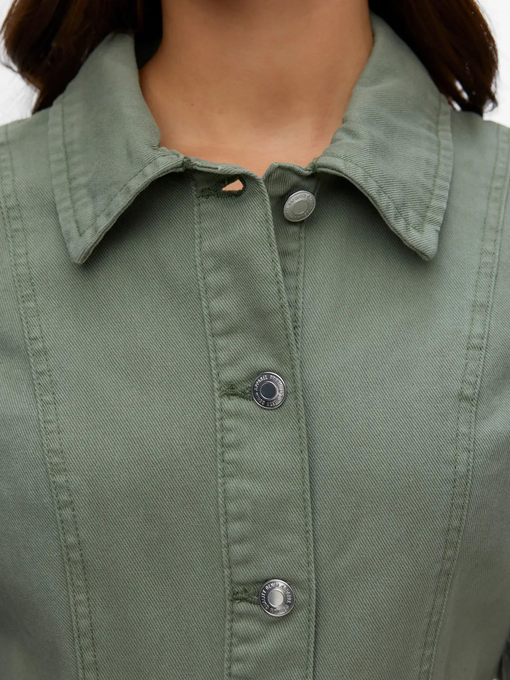 VMDAISY 2/4 SHORT DENIM DRESS LAUREL WREATH