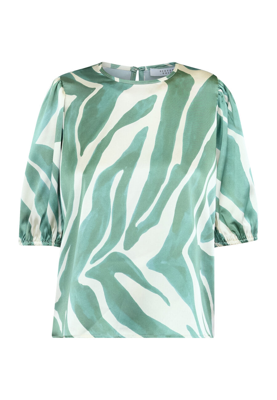 GEMBA TOP- green print