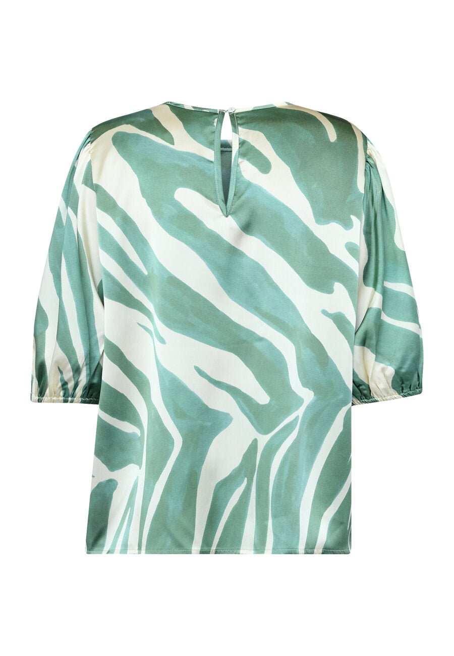 GEMBA TOP- green print