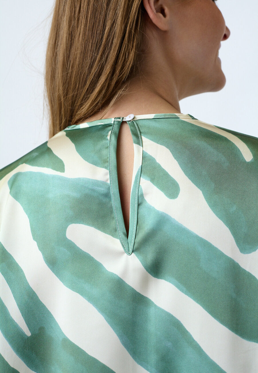 GEMBA TOP- green print