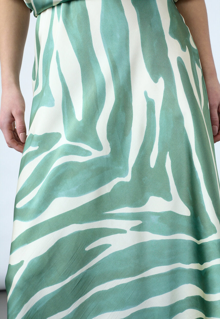GEWO SKIRT- Green print
