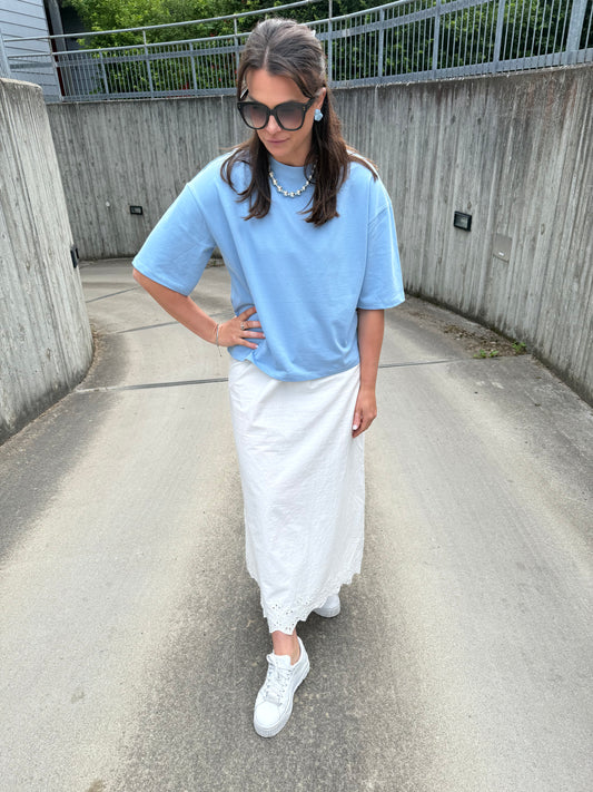 ONLLARA S/S BOXY TEE BLUE