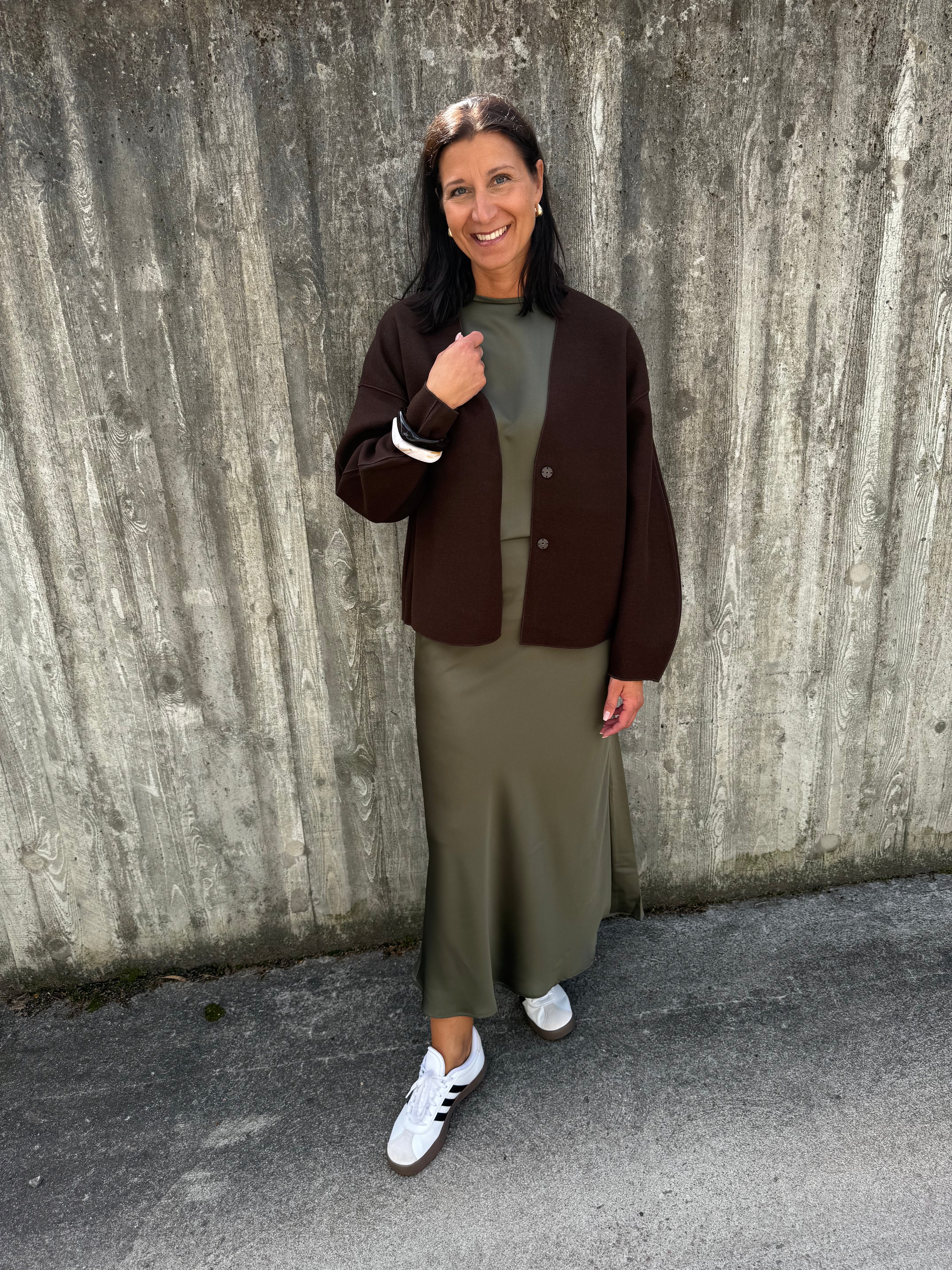 VIELLETTE HW MIDI SKIRT DUSTY OLIVE