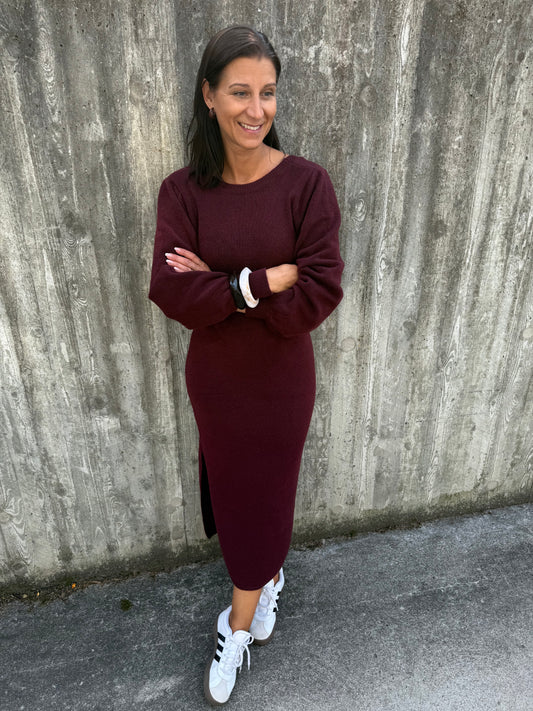 PCMARCELLO LS DEEP BACK KNIT TAWNY PORT