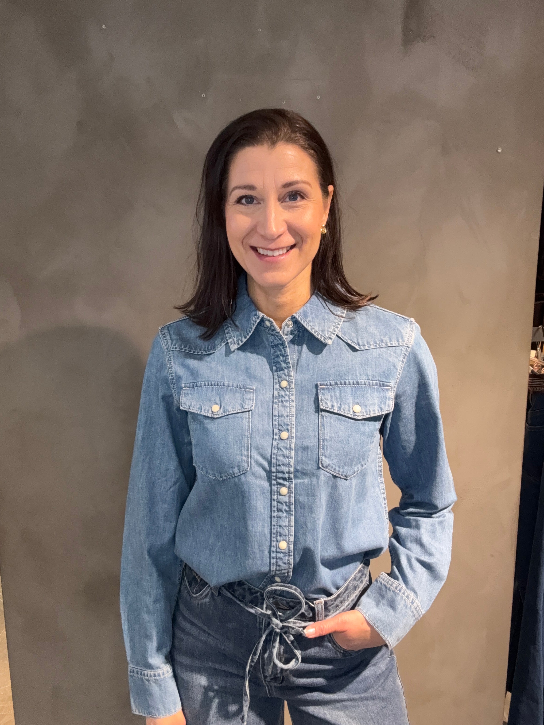 ONLCHARLIZE LS DNM SHIRT LBD