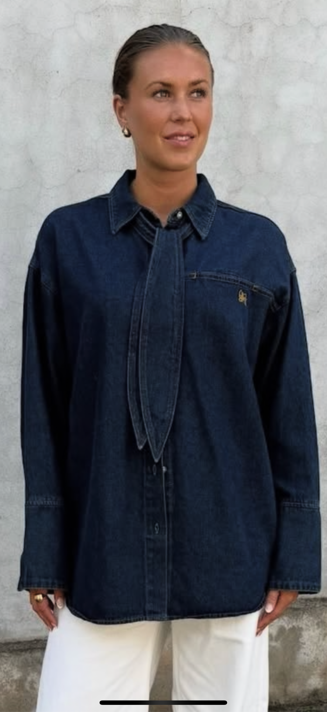 OBJNEEL L/S DENIM SHIRT