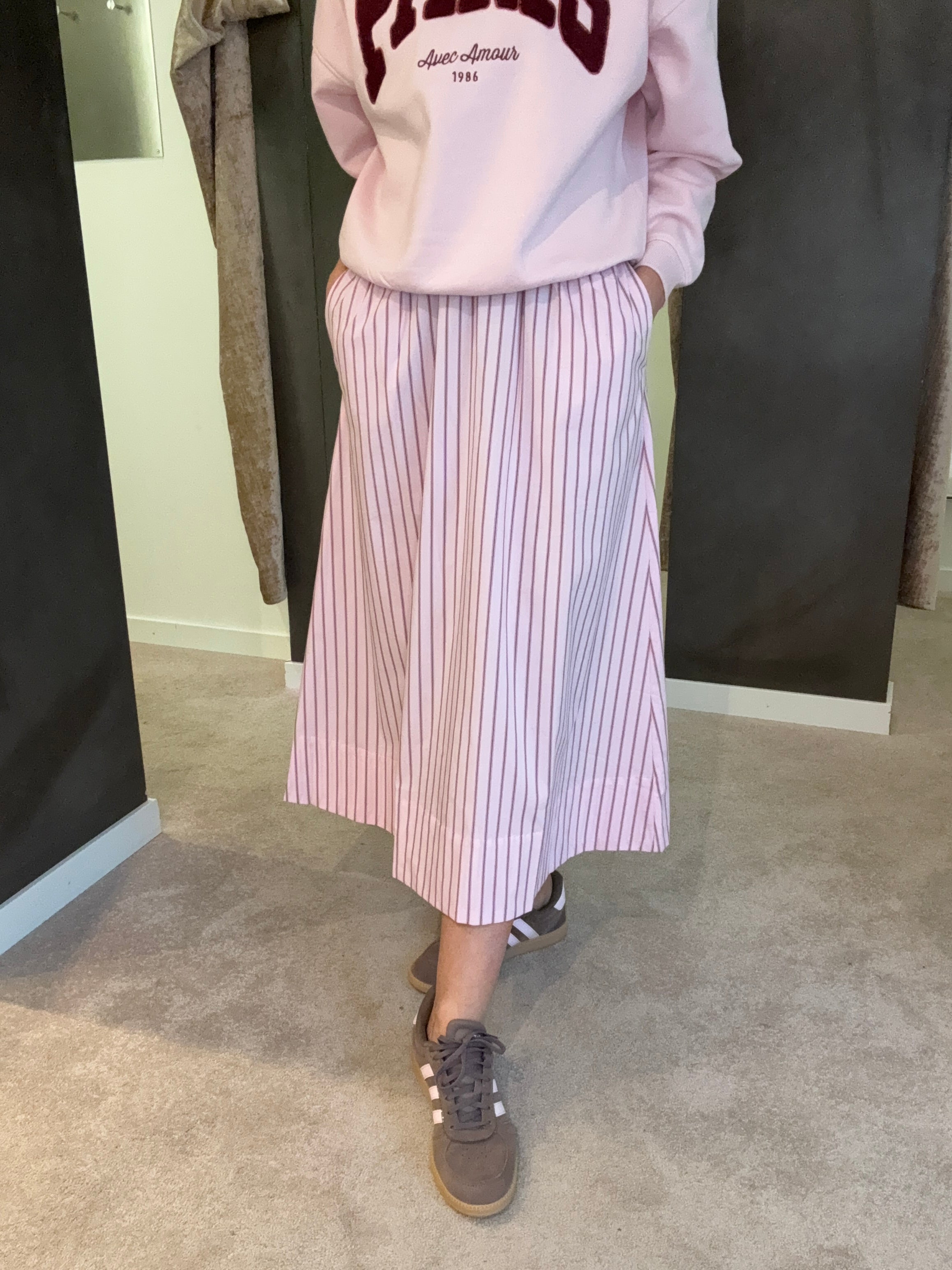 JDYMIO HW MIDI SKIRT PINK