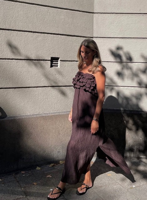 OBJLYNE S/L RE LONG DRESS