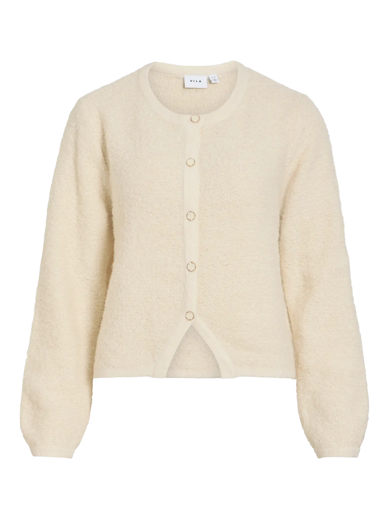 VIPIGGA O-NECK L/S KNIT JACKET BIRCH