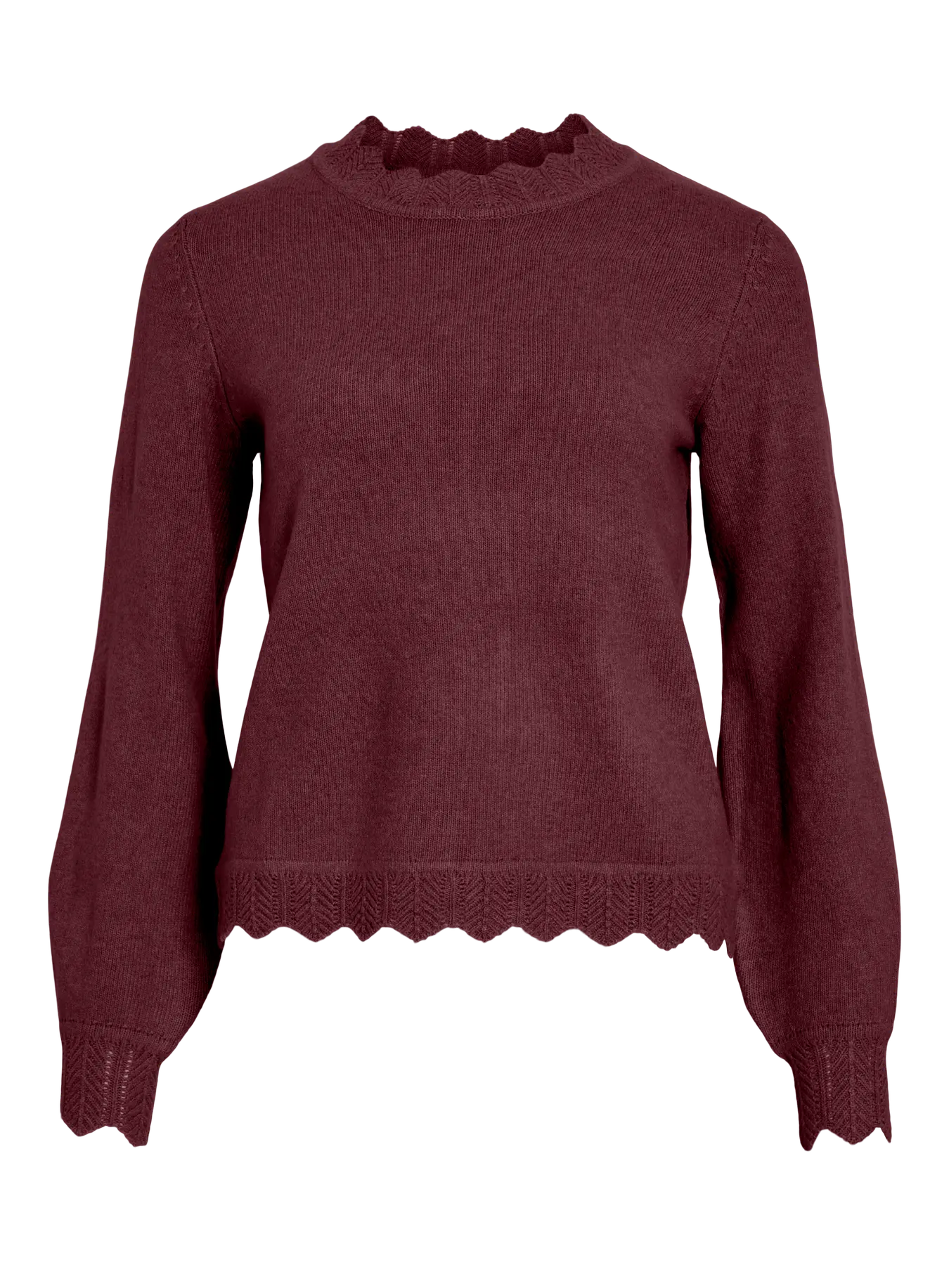 VINIKOLINA O-NECK L/S KNIT TOP PORT ROYAL
