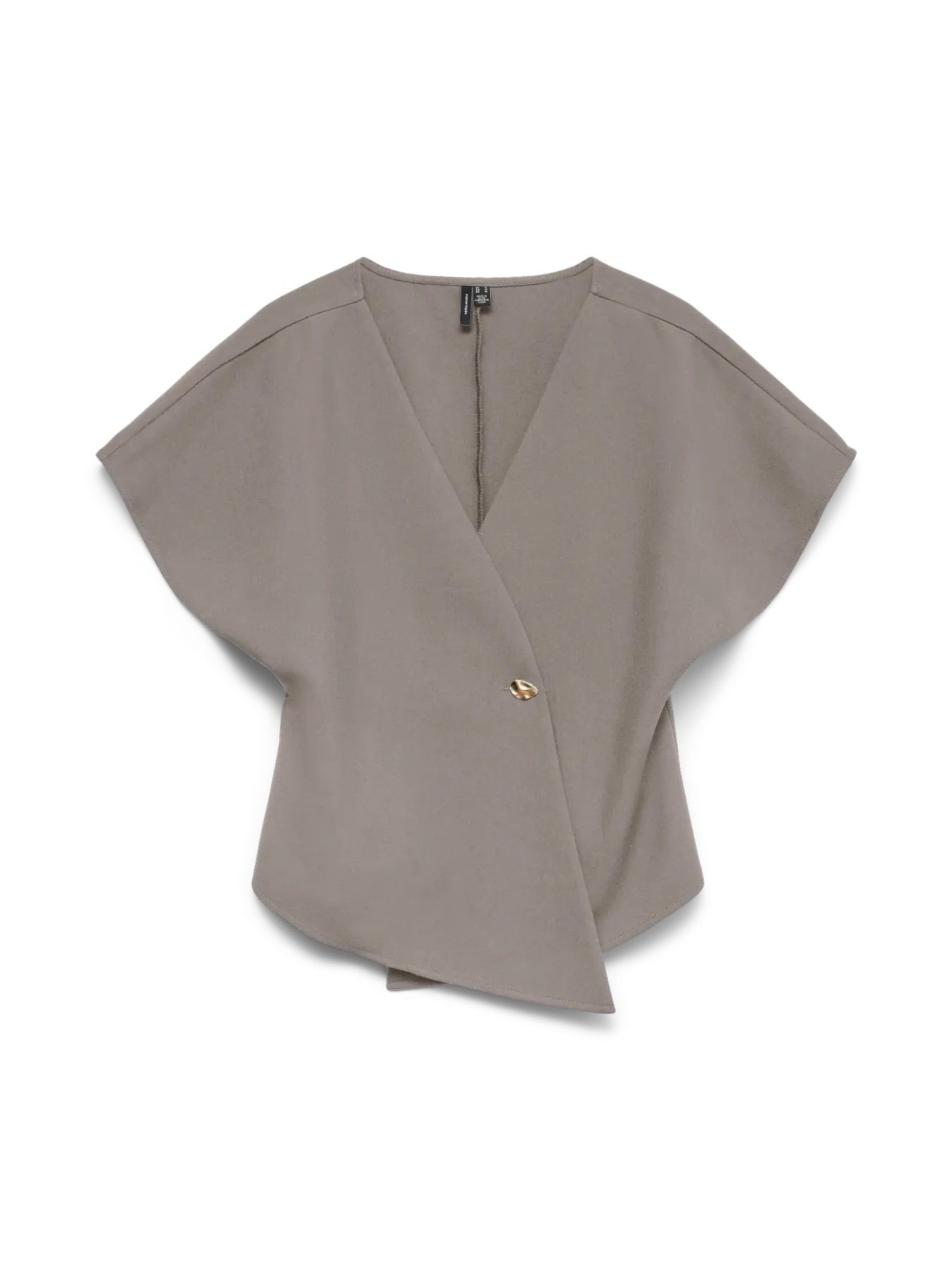 VMSMILLA SONJA SS V-NECK TOP MOON ROCK