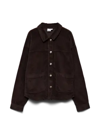 VMJAMIE LS CORDUROY SHACKET- Brown