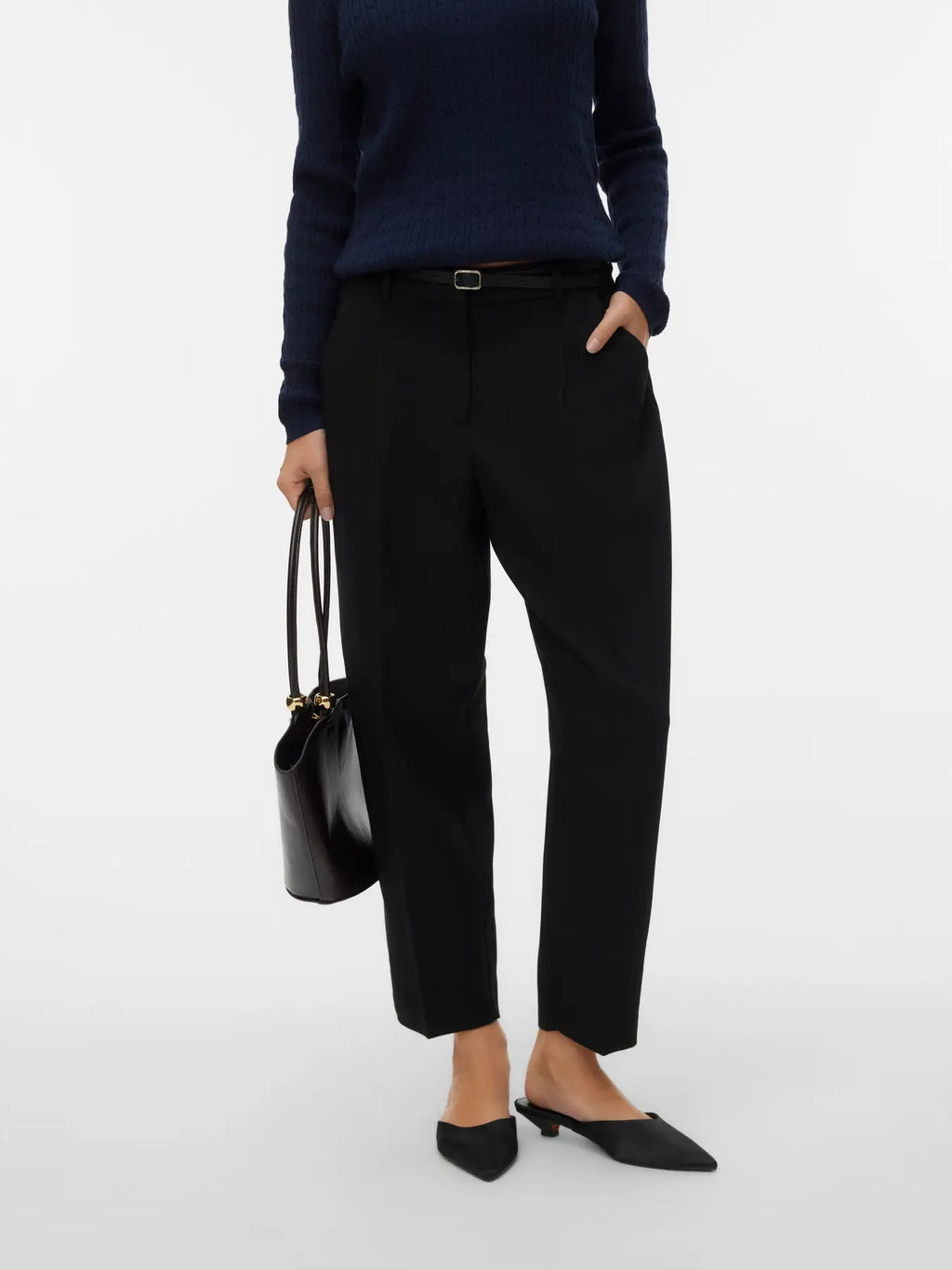 VMELMA MW BARREL BELT ANKLE PANT