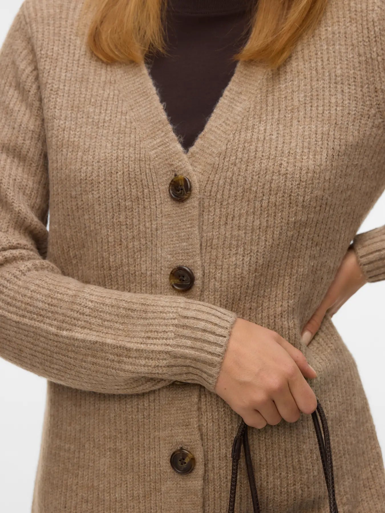 VMLEFILE LS V-NECK BUTTON