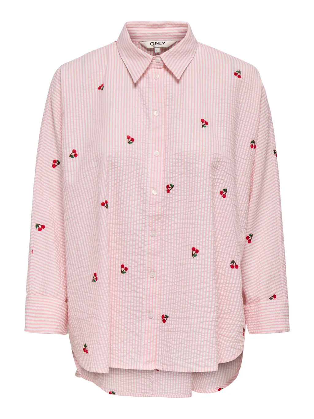 ONLNEW LINA GRACE L/S CHERRY SHIRT