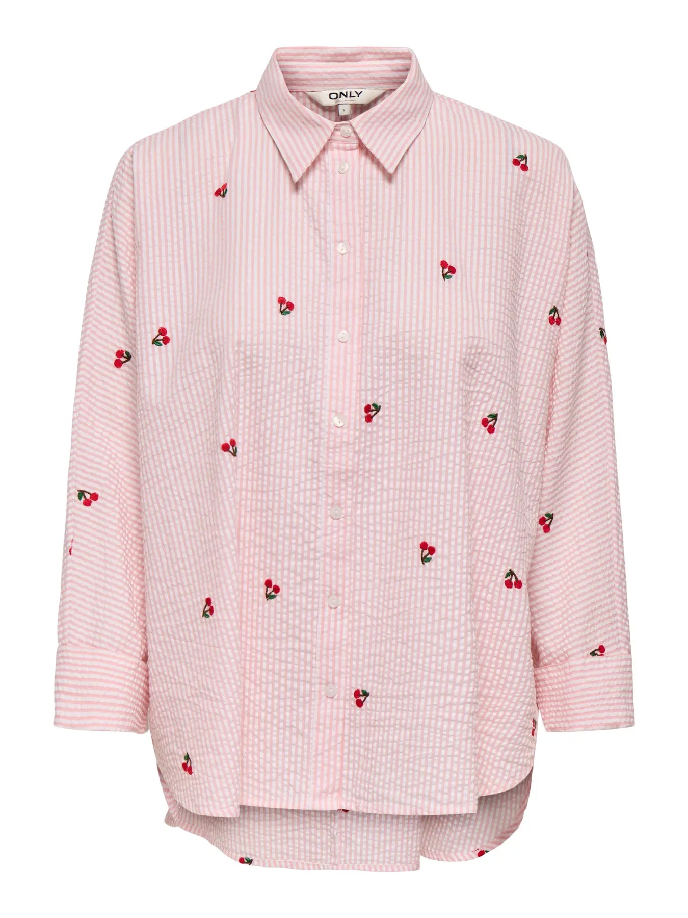 ONLNEW LINA GRACE L/S CHERRY SHIRT