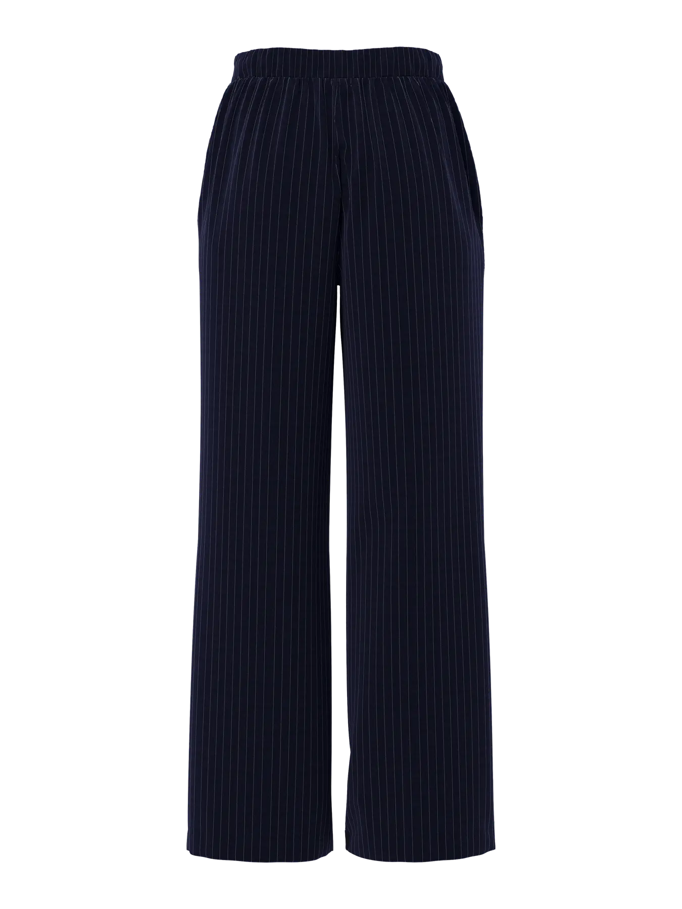 PCBOZZY HW WIDE STRIPED PANTS SKY CAPTAIN PINSTRIPE