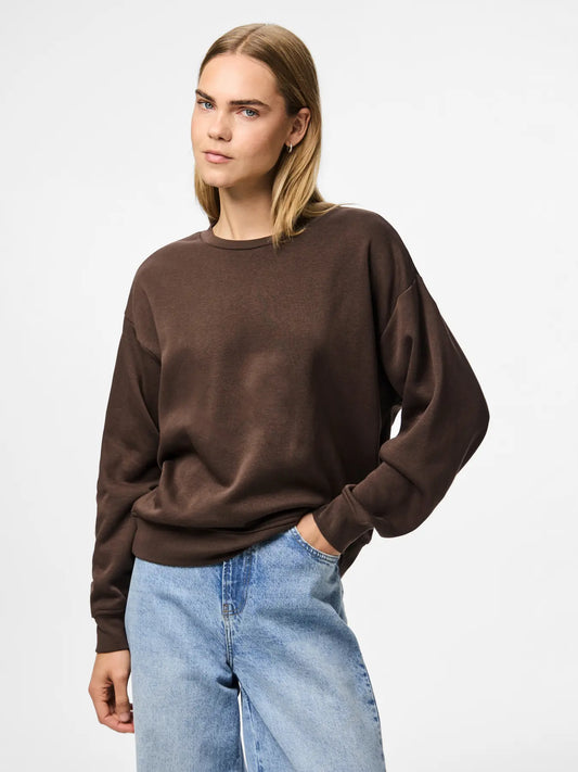 PCCHILLI LS LOOSE SWEAT HOT FUDGE