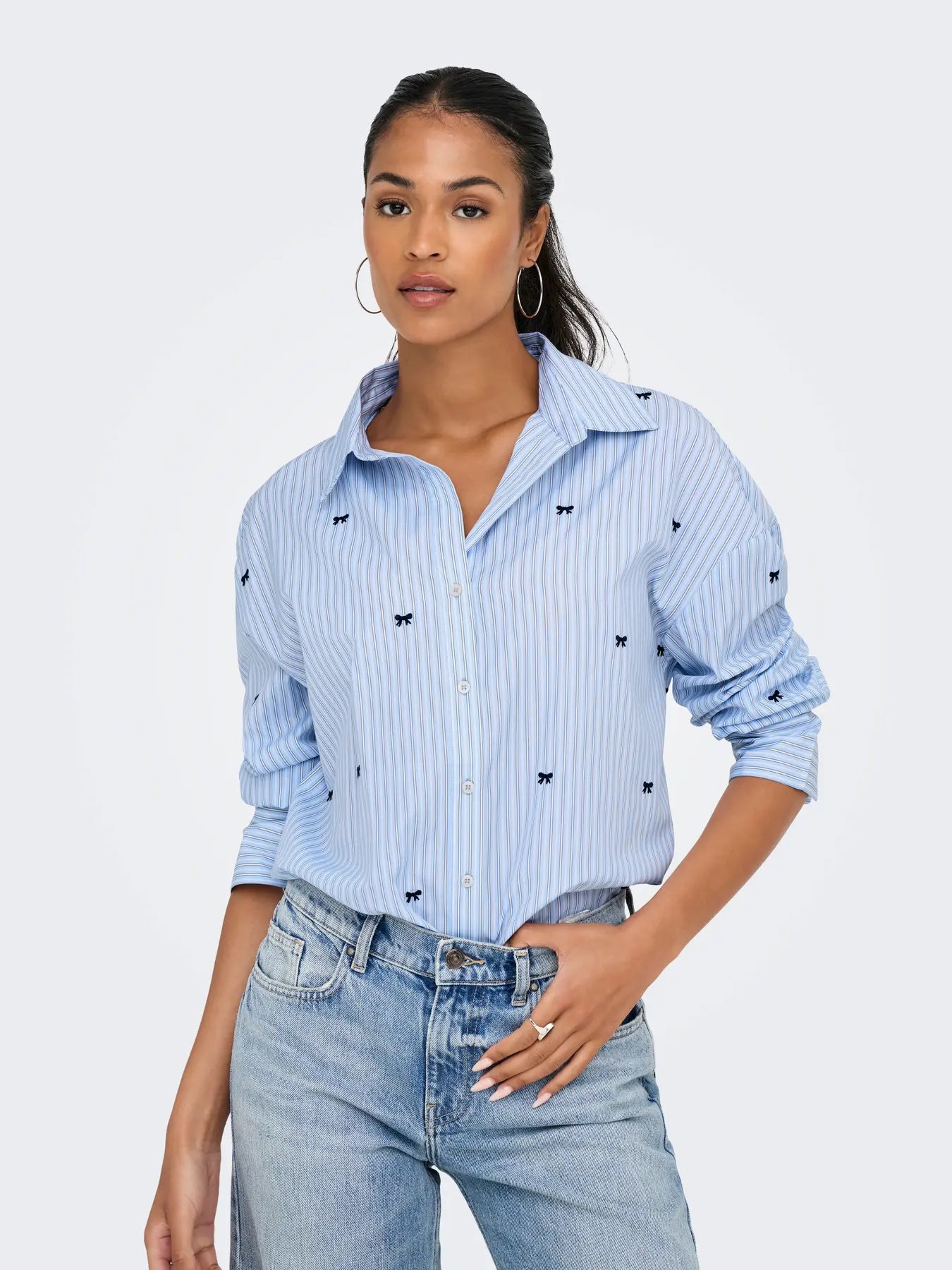 ONLOREGON LS BOW SHIRT