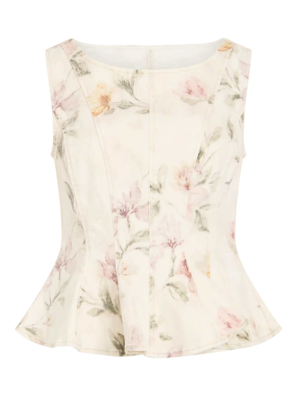 VICHIA S/L PEPLUM TOP