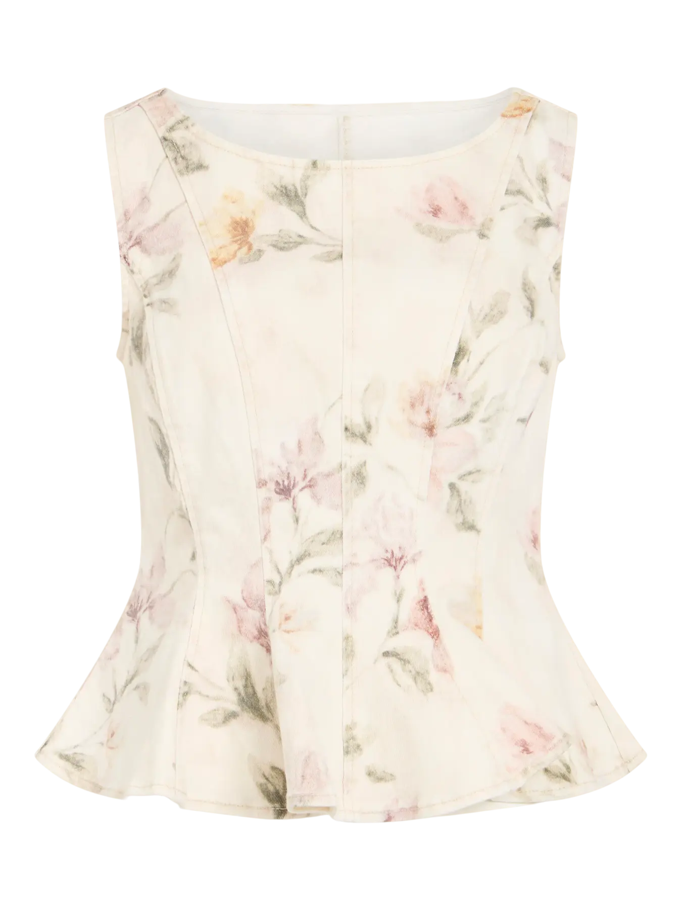 VICHIA S/L PEPLUM TOP